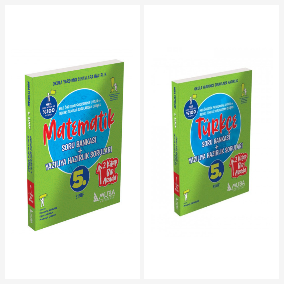 Muba 5. Sınıf Matematik + Türkçe Soru Bankası + Yazılıya Hazırlık Soruları 2'Si 1 Arada Muba Yayınları Muba 5. Sınıf Matematik + Türkçe Soru Bankası + Yazılıya Hazırlık Soruları 2'Si 1 Arada Muba Yayınları