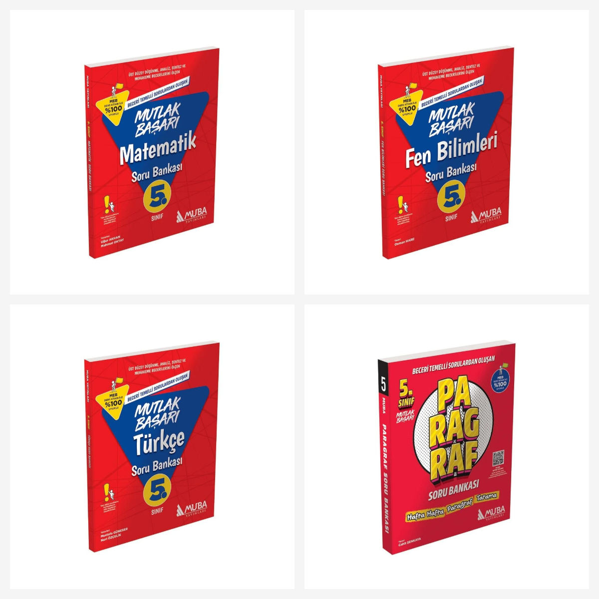 Muba 5. Sınıf Mutlak Başarı Tüm Dersler Soru Bankası Seti 4 Kitap Muba Yayınları Muba 5. Sınıf Mutlak Başarı Tüm Dersler Soru Bankası Seti 4 Kitap Muba Yayınları