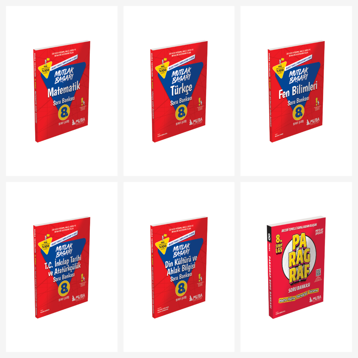 Muba 8. Sınıf Tüm Dersler Soru Bankası Seti 6 Kitap Muba Yayınları Muba 8. Sınıf Tüm Dersler Soru Bankası Seti 6 Kitap Muba Yayınları