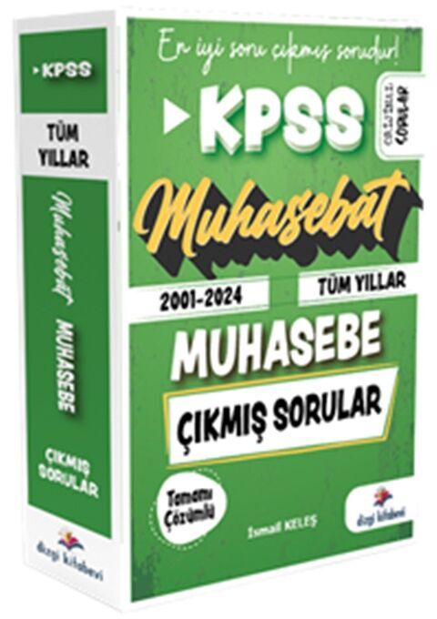 Muhasebat KPSS A Sayıştay Tamamı Çözümlü Tüm Yıllar 2001-2024 Çıkmış Muhasebe Soruları Dizgi Kitap Yayınları