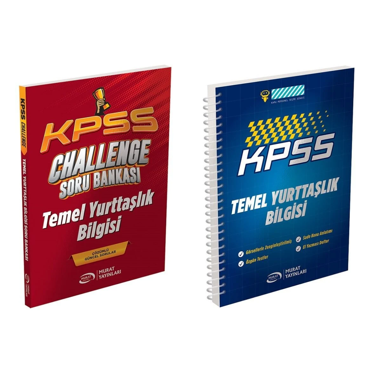 Murat KPSS Temel Yurttaşlık Bilgisi Vatandaşlık CHALLENGE Çözümlü Soru Bankası ve Defter Seti 2 Kitap Murat Yayınları Murat KPSS Temel Yurttaşlık Bilgisi Vatandaşlık CHALLENGE Çözümlü Soru Bankası ve Defter Seti 2 Kitap Murat Yayınları