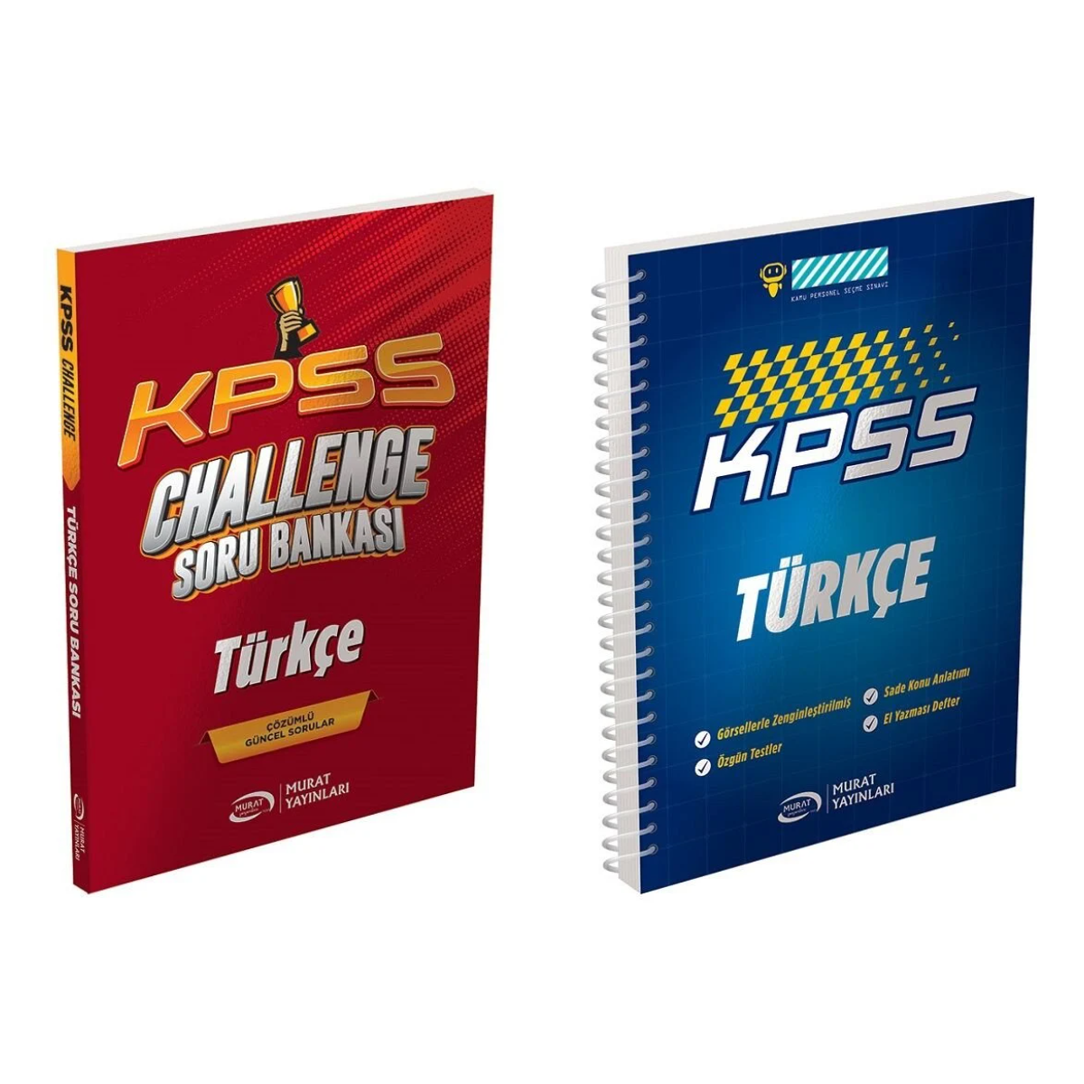 Murat KPSS Türkçe CHALLENGE Çözümlü Soru Bankası ve Defter Seti 2 Kitap Murat Yayınları Murat KPSS Türkçe CHALLENGE Çözümlü Soru Bankası ve Defter Seti 2 Kitap Murat Yayınları