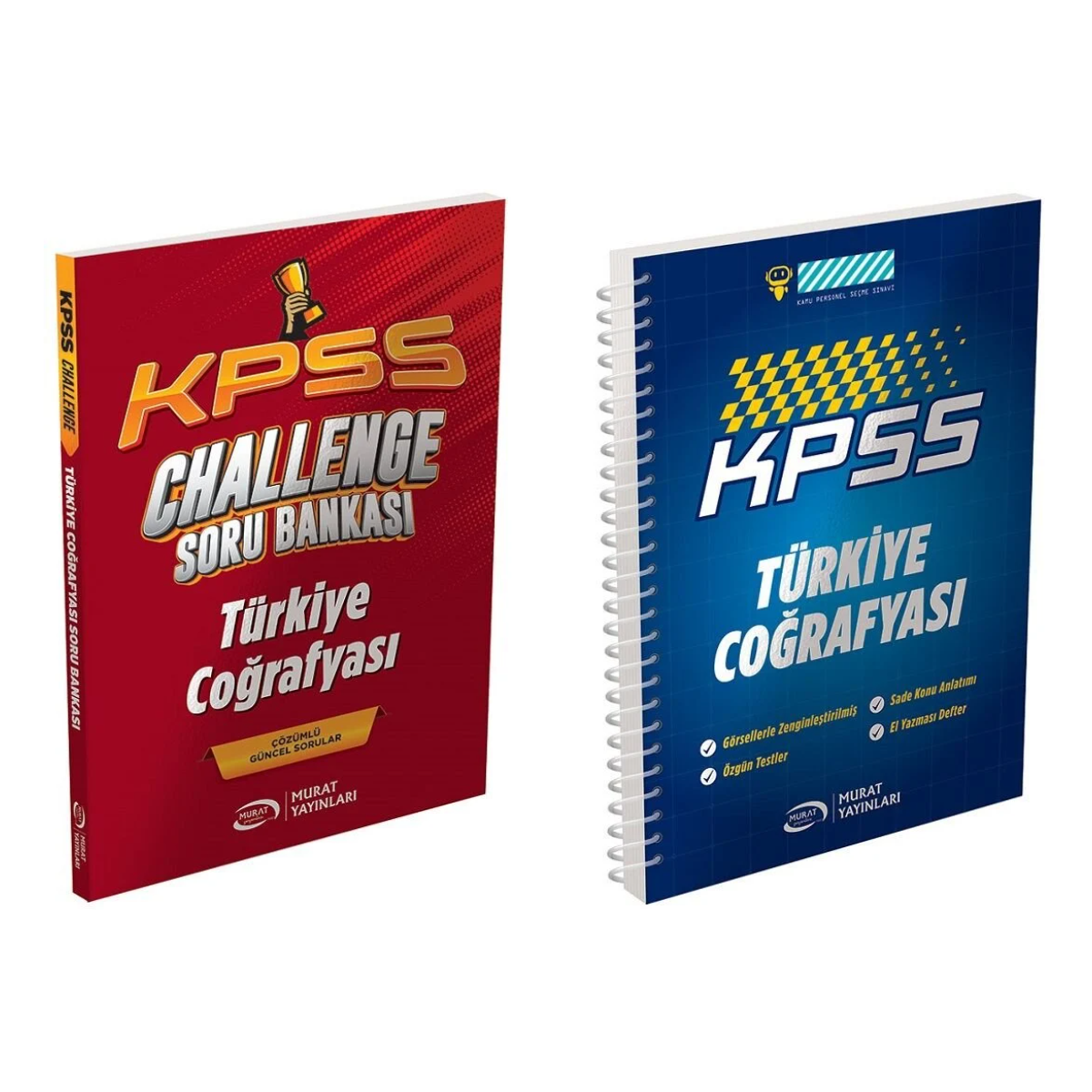 Murat KPSS Türkiye Coğrafyası CHALLENGE Çözümlü Soru Bankası ve Defter Seti 2 Kitap Murat Yayınları Murat KPSS Türkiye Coğrafyası CHALLENGE Çözümlü Soru Bankası ve Defter Seti 2 Kitap Murat Yayınları