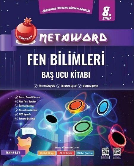 Nartest 8. Sınıf Fen Bilimleri Metaword Baş Ucu Kitabı Nartest Yayınları Nartest 8. Sınıf Fen Bilimleri Metaword Baş Ucu Kitabı Nartest Yayınları