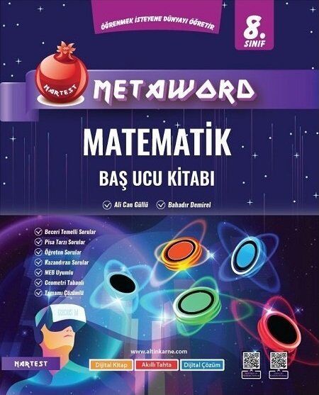 Nartest 8. Sınıf Matematik Metaword Baş Ucu Kitabı Nartest Yayınları Nartest 8. Sınıf Matematik Metaword Baş Ucu Kitabı Nartest Yayınları