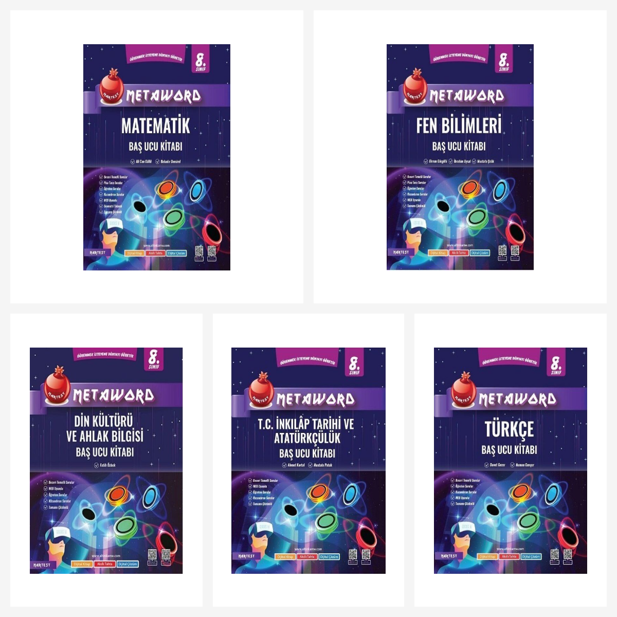 Nartest 8. Sınıf Metaword Tüm Dersler Baş Ucu Kitabı Seti 5 Kitap Nartest Yayınları Nartest 8. Sınıf Metaword Tüm Dersler Baş Ucu Kitabı Seti 5 Kitap Nartest Yayınları