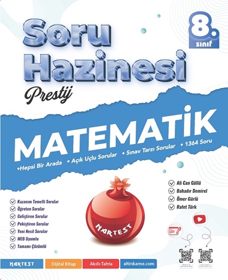 Nartest 8. Sınıf Prestij Matematik Soru Hazinesi Nartest Yayınları