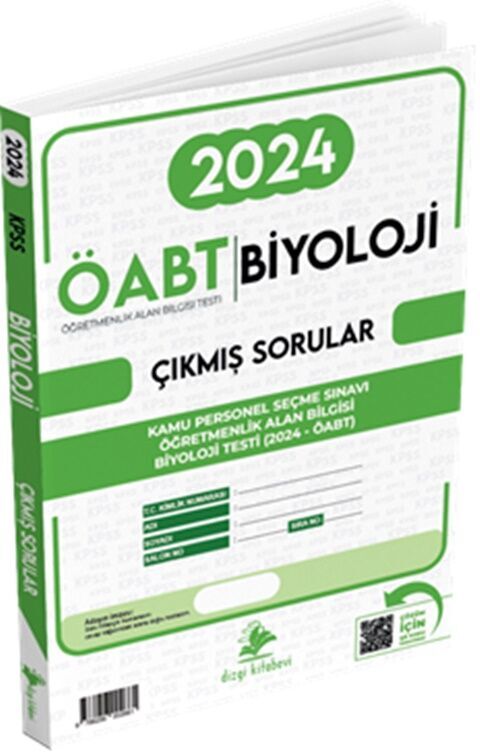 ÖABT Biyoloji Video Çözümlü 2024 Sınavı Orijinal Çıkmış Sorular Dizgi Kitap Yayınları
