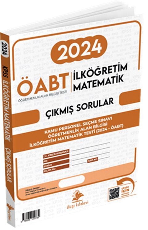 ÖABT İlköğretim Matematik Öğretmenliği Sınavı Tek Fasikül Orijinal Çıkmış Sorular Dizgi Kitap Yayınları