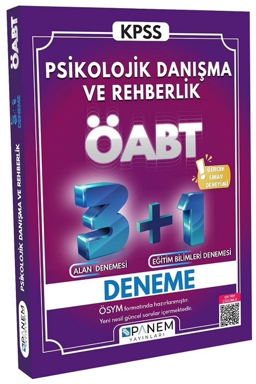 ÖABT Psikolojik Danışma ve Rehberlik 3+1 Deneme Panem Yayınları