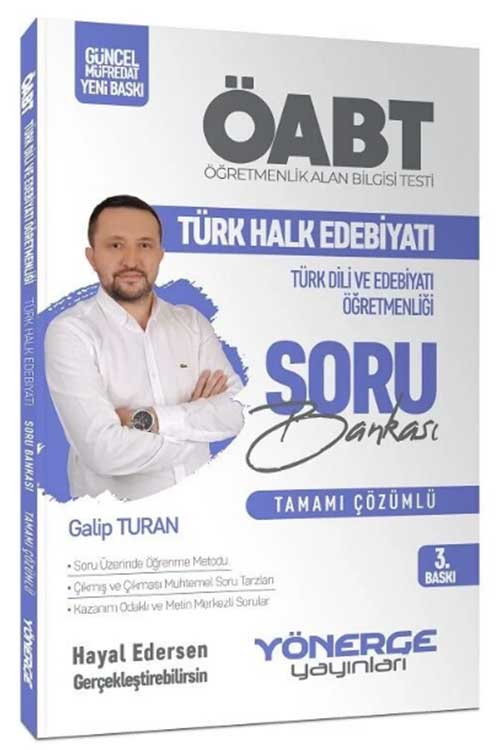 ÖABT Türk Dili ve Edebiyatı Öğretmenliği Türk Halk Edebiyatı Çözümlü Soru Bankası Yönerge Yayınları