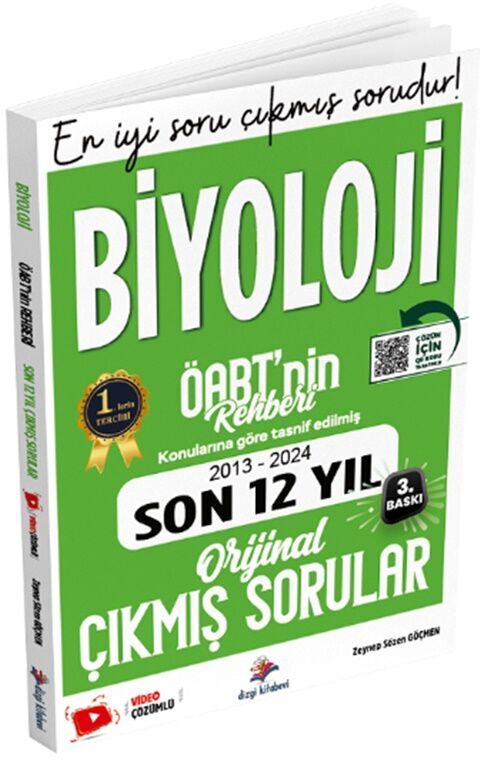 ÖABT nin Rehberi Biyoloji Öğretmenliği Son 12 Yıl Çıkmış Sorular Dizgi Kitap Yayınları
