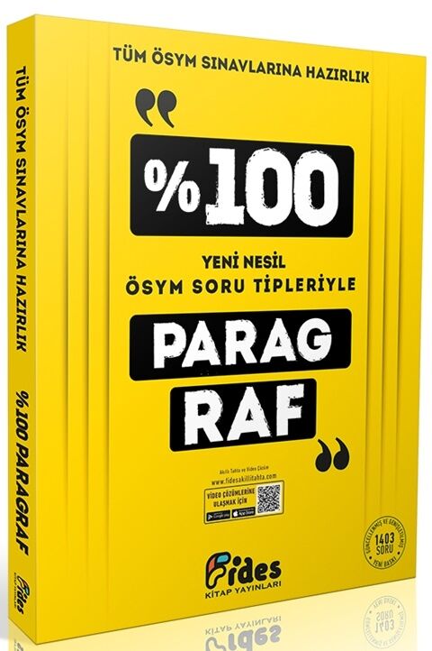 ÖSYM Soru Tipleriyle % 100 Paragraf Fides Yayınları