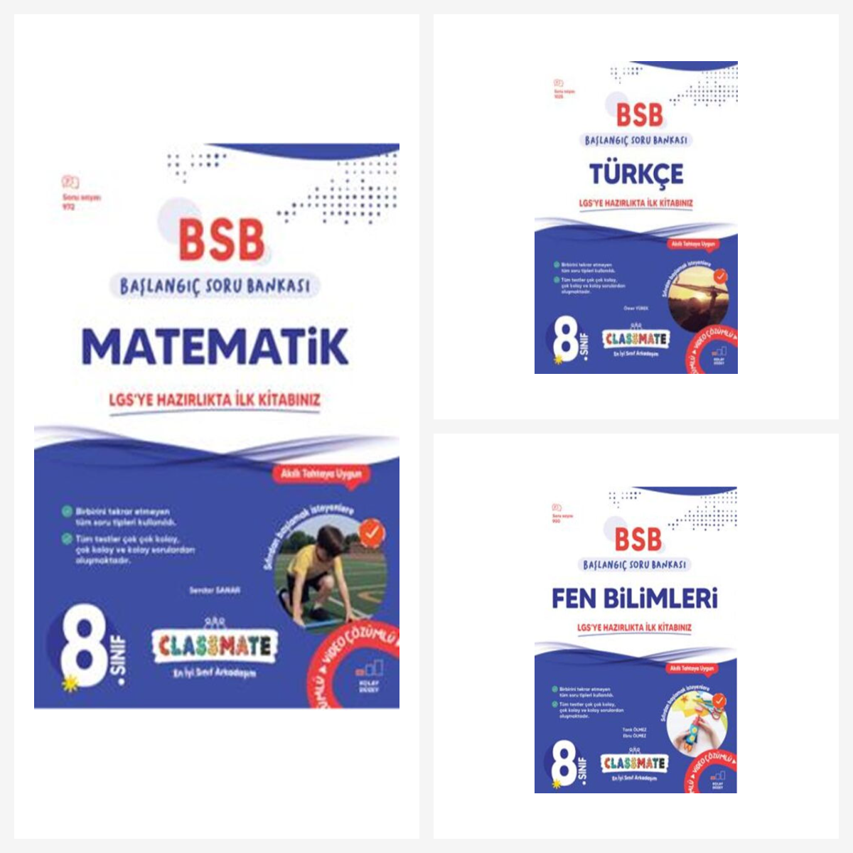 Okyanus 8. Sınıf Classmate Başlangıç Matematik + Fen + Türkçe Soru Bankası Okyanus Yayınları Okyanus 8. Sınıf Classmate Başlangıç Matematik + Fen + Türkçe Soru Bankası Okyanus Yayınları
