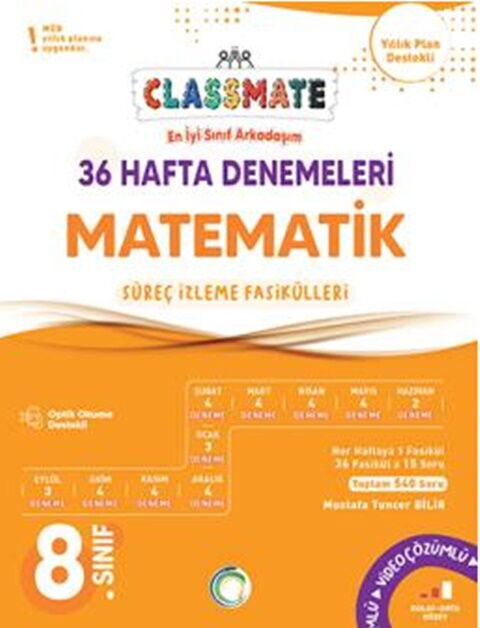 Okyanus 8. Sınıf Matematik Classmate 36 Hafta Denemeleri Okyanus Yayınları