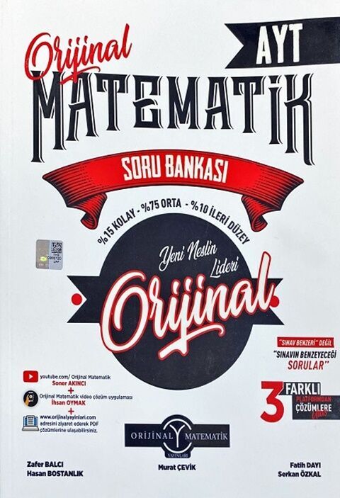 AYT Orijinal Matematik Soru Bankası Orijinal Yayınları