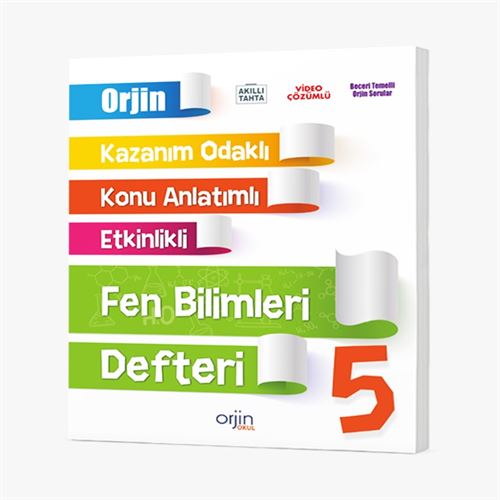 Orjin 5. Sınıf Fen Bilimleri Defter Kurmay Yayınları