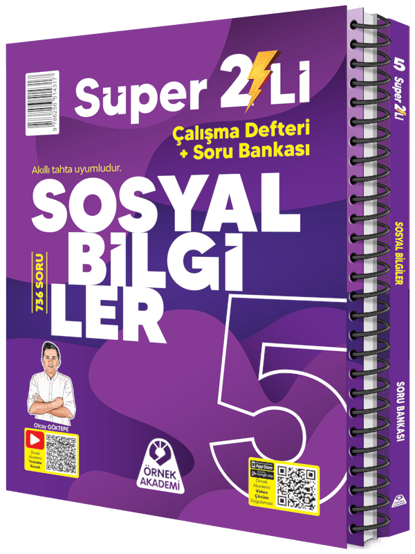Örnek Akademi 5. Sınıf Süper İkili Sosyal Bilgiler Seti Örnek Akademi Yayınları