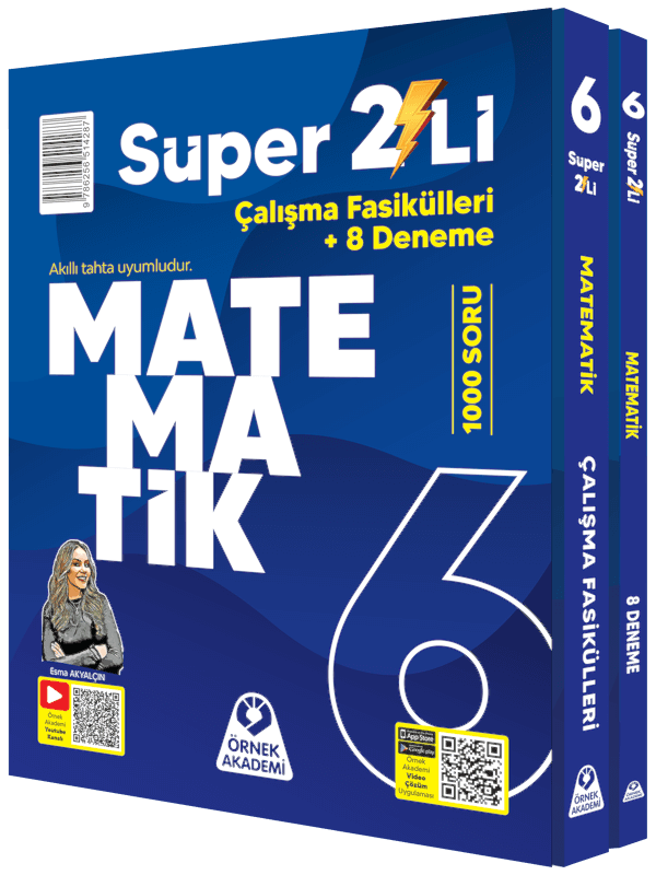 Örnek Akademi 6. Sınıf Süper İkili Matematik Seti Örnek Akademi Yayınları Örnek Akademi 6. Sınıf Süper İkili Matematik Seti Örnek Akademi Yayınları