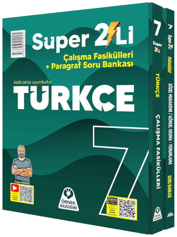 Örnek Akademi 7. Sınıf Süper İkili Türkçe Seti Örnek Akademi Yayınları