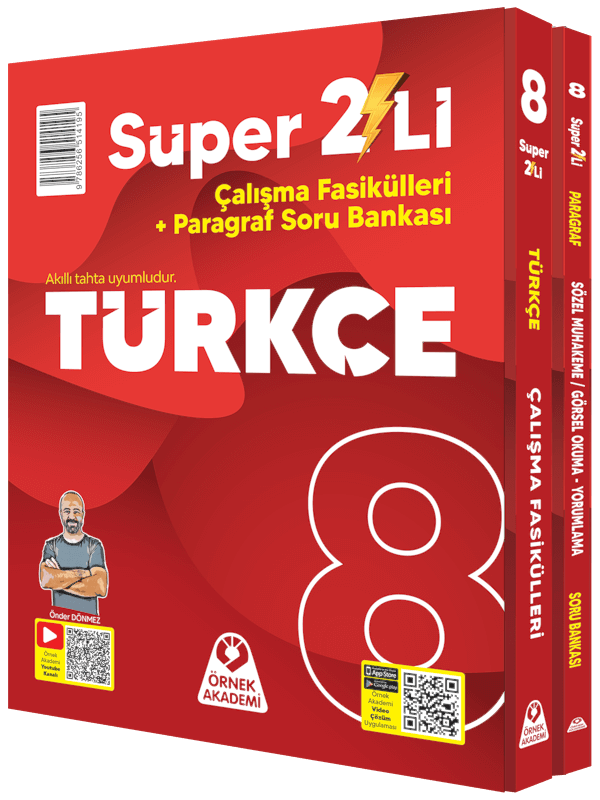 Örnek Akademi 8. Sınıf Süper İkili Türkçe Seti Örnek Akademi Yayınları