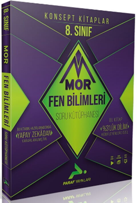 Paraf 8. Sınıf LGS Mor Fen Bilimleri Soru Kütüphanesi Paraf Yayınları Paraf 8. Sınıf LGS Mor Fen Bilimleri Soru Kütüphanesi Paraf Yayınları