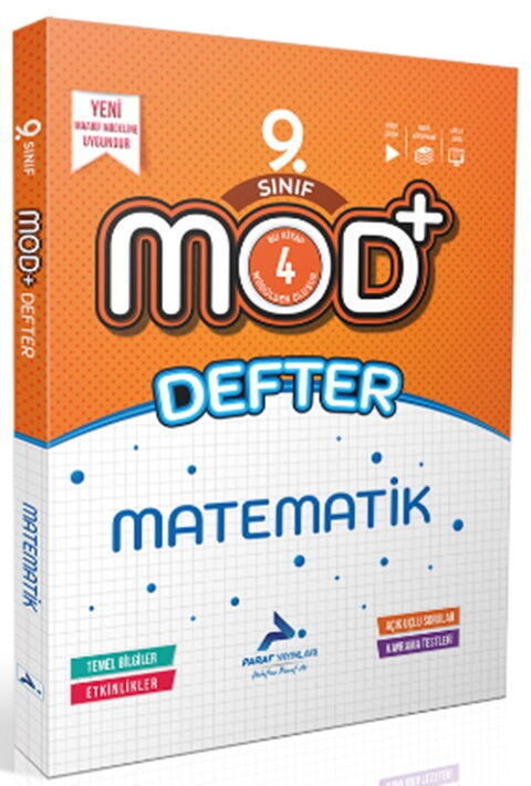 Paraf 9. Sınıf Matematik MOD Defter Paraf Yayınları Paraf 9. Sınıf Matematik MOD Defter Paraf Yayınları
