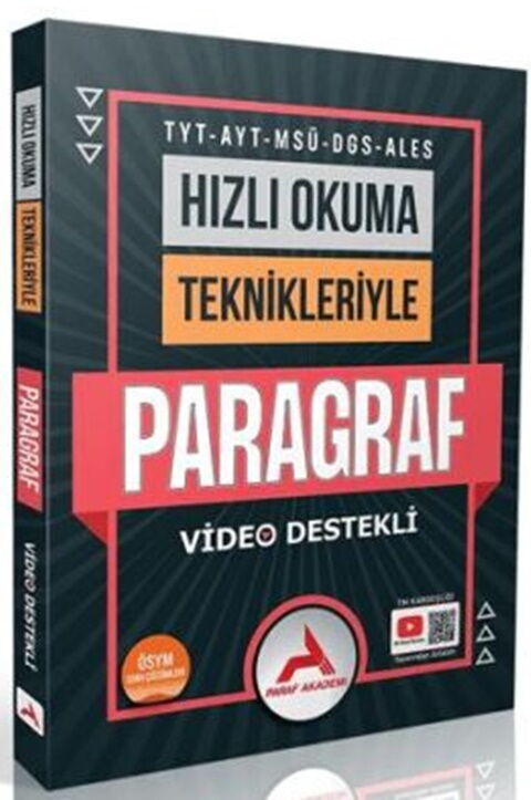 Paraf TYT AYT MSÜ DGS ALES Hızlı Okuma Teknikleriyle Paragraf Paraf Yayınları Paraf TYT AYT MSÜ DGS ALES Hızlı Okuma Teknikleriyle Paragraf Paraf Yayınları