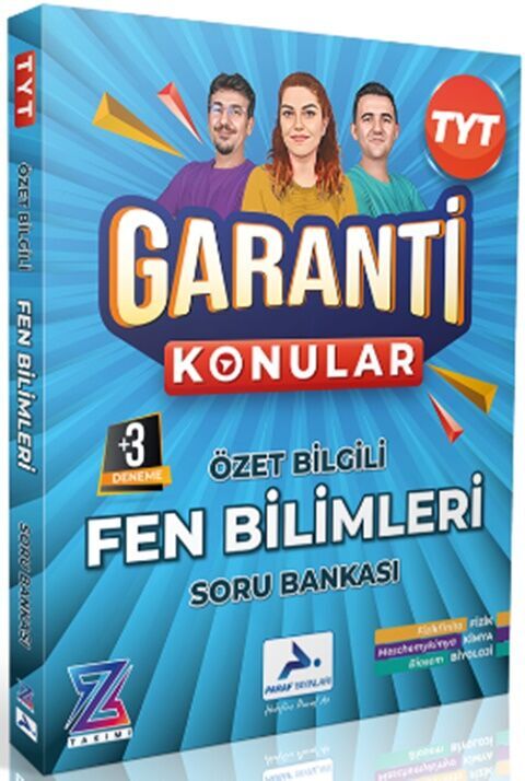 Paraf Z Takımı TYT Fen Bilimleri Garanti Konular Soru Bankası Paraf Yayınları