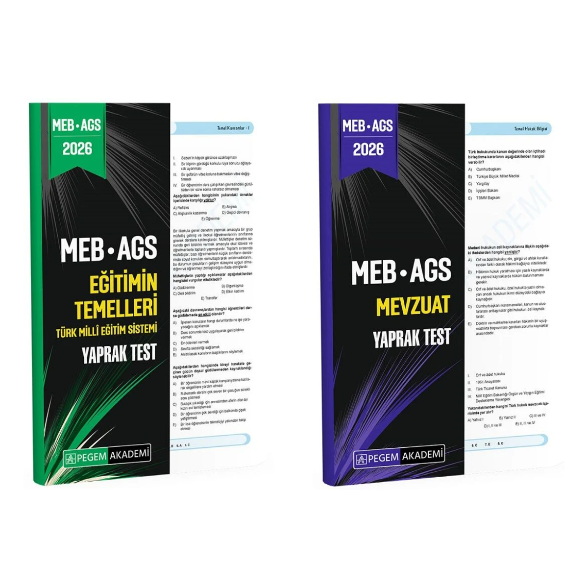 Pegem 2026 MEB-AGS Eğitimin Temelleri + Mevzuat Yaprak Test 2 li Set Pegem Akademi Yayınları Pegem 2026 MEB-AGS Eğitimin Temelleri + Mevzuat Yaprak Test 2 li Set Pegem Akademi Yayınları