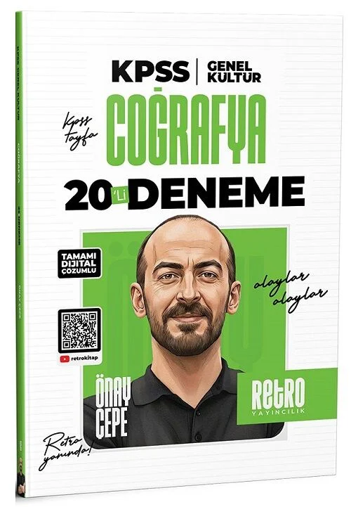 Retro 2026 KPSS Coğrafya 20 Deneme Çözümlü - Önay Çepe Retro Yayıncılık Retro 2026 KPSS Coğrafya 20 Deneme Çözümlü - Önay Çepe Retro Yayıncılık