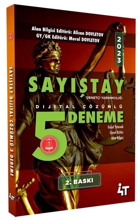 Sayıştay Sınavları 5 Deneme Çözümlü 2. Baskı - Alican Dovletov 4T Yayınları