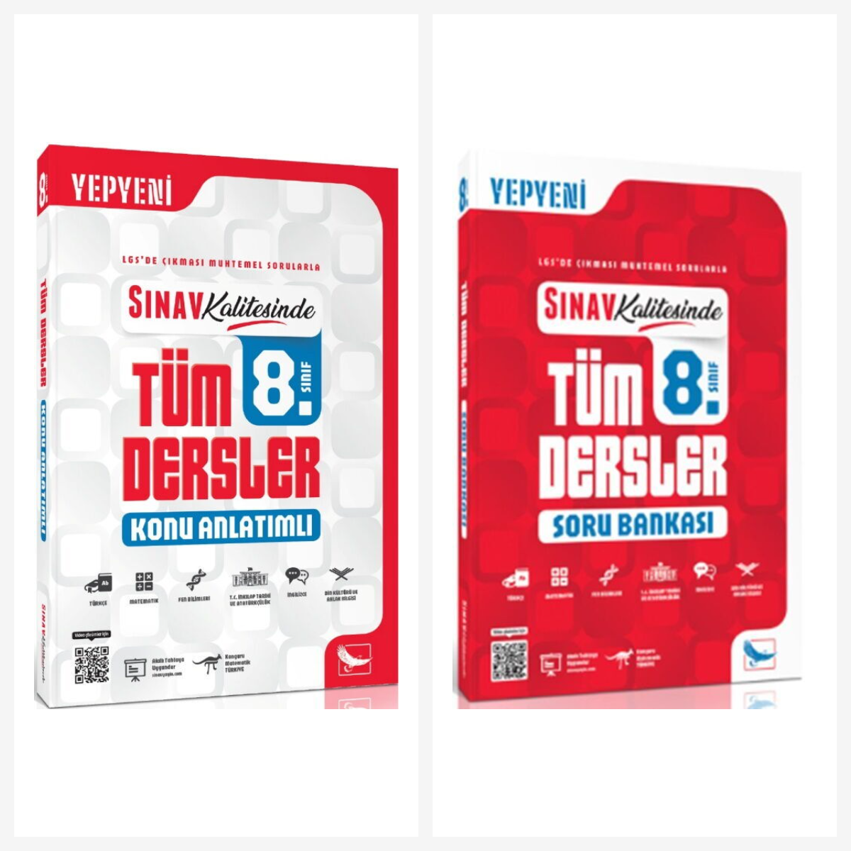 Sınav 8. Sınıf LGS Tüm Dersler Konu Anlatımlı Soru Bankası Seti 2 Kitap Sınav Yayınları