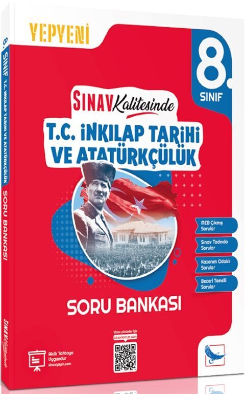 Sınav 8. Sınıf T.C. İnkilap Tarihi ve Atatürkçülük Sınav Kalitesinde Soru Bankası Sınav Yayınları