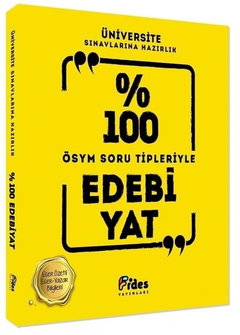 Soru Tipleriyle %100 ÖSYM Edebiyat Fides Yayınları