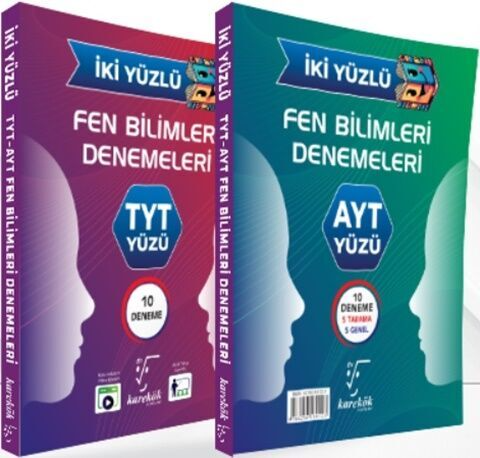 TYT AYT Fen Bilimleri İki Yüzlü Deneme Karekök Yayınları TYT AYT Fen Bilimleri İki Yüzlü Deneme Karekök Yayınları