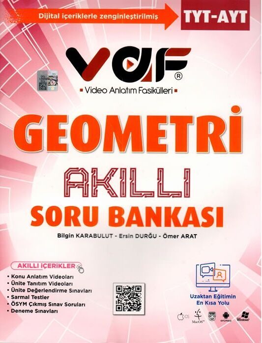 TYT AYT Geometri Akıllı Soru Bankası Vaf Yayınları