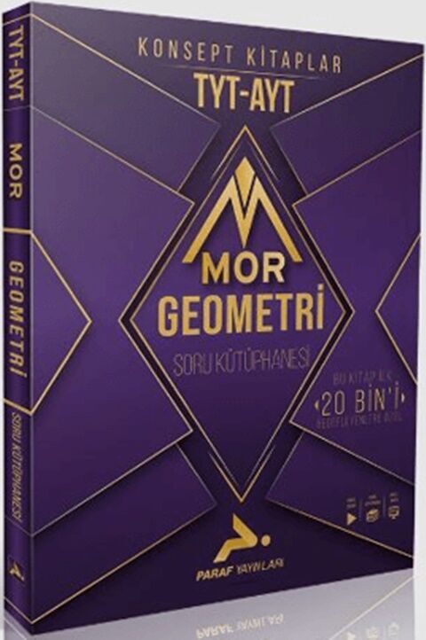 TYT AYT Geometri Mor Soru Kütüphanesi Paraf Yayınları