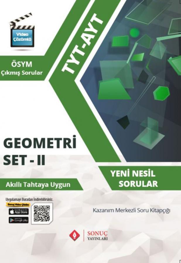 TYT AYT Geometri Set 2 Kazanım Merkezli Soru Kitapçığı Sonuç Yayınları