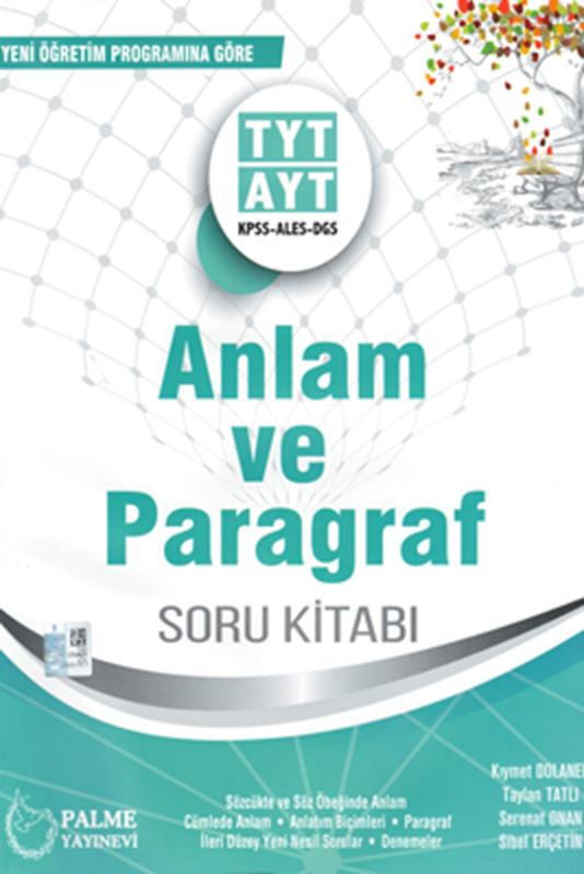 TYT AYT KPSS ALES DGS Anlam ve Paragraf Soru Kitabı Palme Yayınları