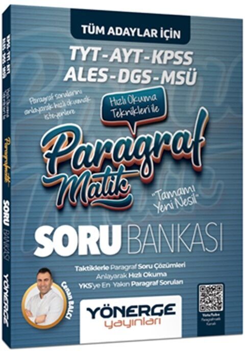 TYT AYT KPSS ALES DGS MSÜ Paragrafmatik Soru Bankası Yönerge Yayınları