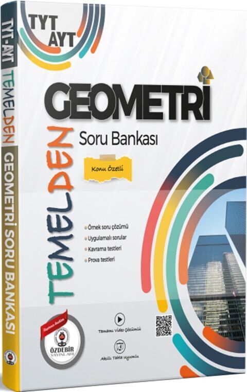 TYT AYT Temelden Geometri Soru Bankası Özdebir Yayınları