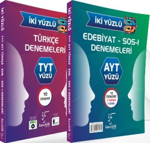 TYT AYT Türkçe Edebiyat İki Yüzlü Deneme Karekök Yayınları TYT AYT Türkçe Edebiyat İki Yüzlü Deneme Karekök Yayınları