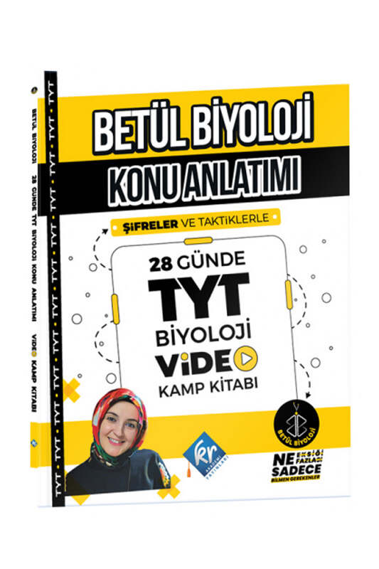 TYT Betül Biyoloji Şifreler ve Taktiklerle Konu Anlatımı 28 Günde Video Kamp KR Akademi Yayınları