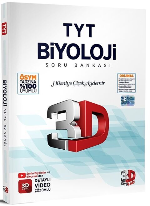 TYT Biyoloji Soru Bankası 3D Yayınları