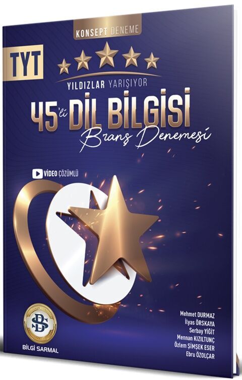TYT Dil Bilgisi Yıldızlar Yarışıyor 45 li Branş Denemesi Bilgi Sarmal Yayınları TYT Dil Bilgisi Yıldızlar Yarışıyor 45 li Branş Denemesi Bilgi Sarmal Yayınları