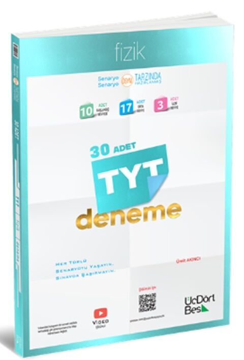 TYT Fizik 30 Deneme ÜçDörtBeş Yayınları