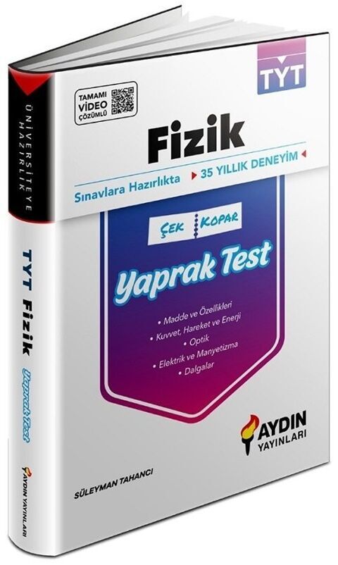 TYT Fizik Çek Kopar Yaprak Test Aydın Yayınları