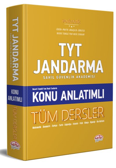 TYT Jandarma Tüm Dersler Konu Anlatımlı Editör Yayınları
