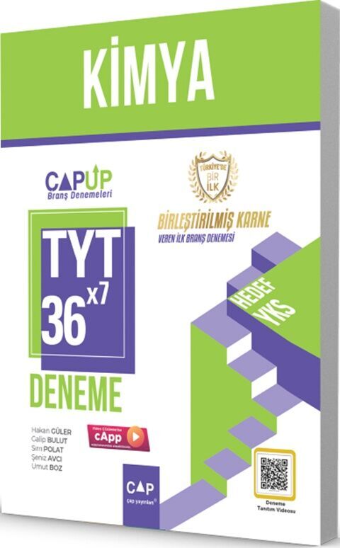 TYT Kimya 36 x 7 Up Deneme Çap Yayınları